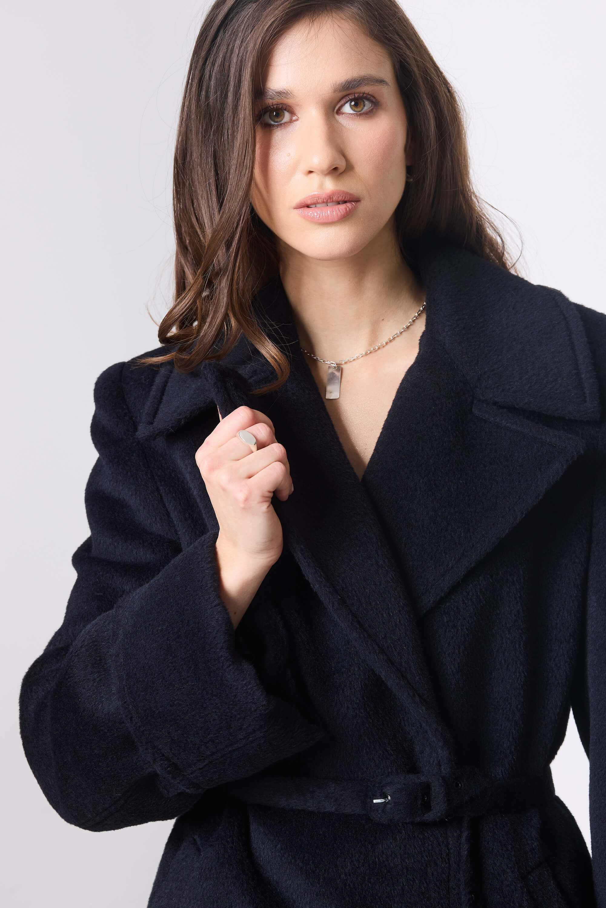 ALPACA COAT CUFFED ABYSS – MADE TO ORDER