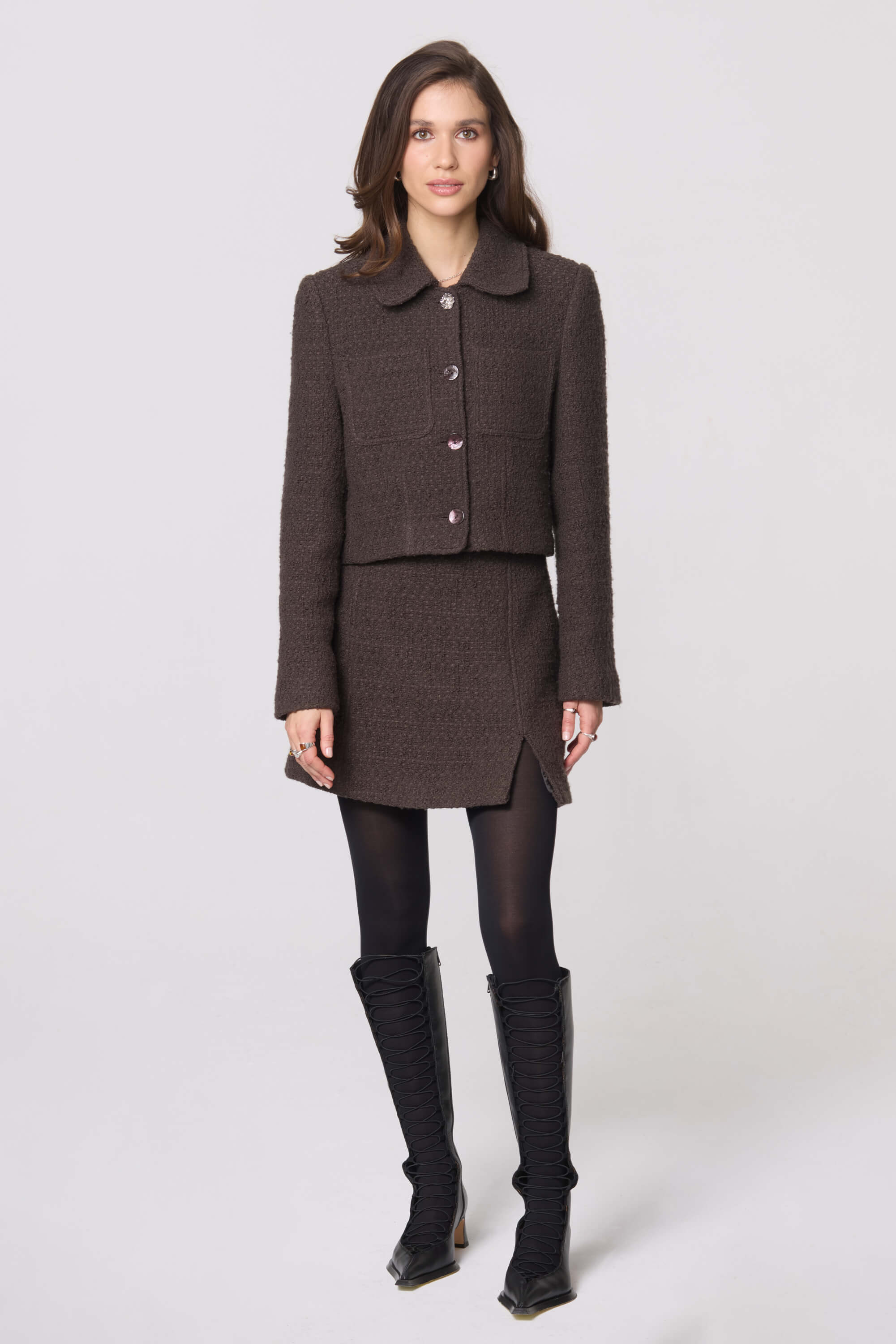 TWEED BRUN JACKET