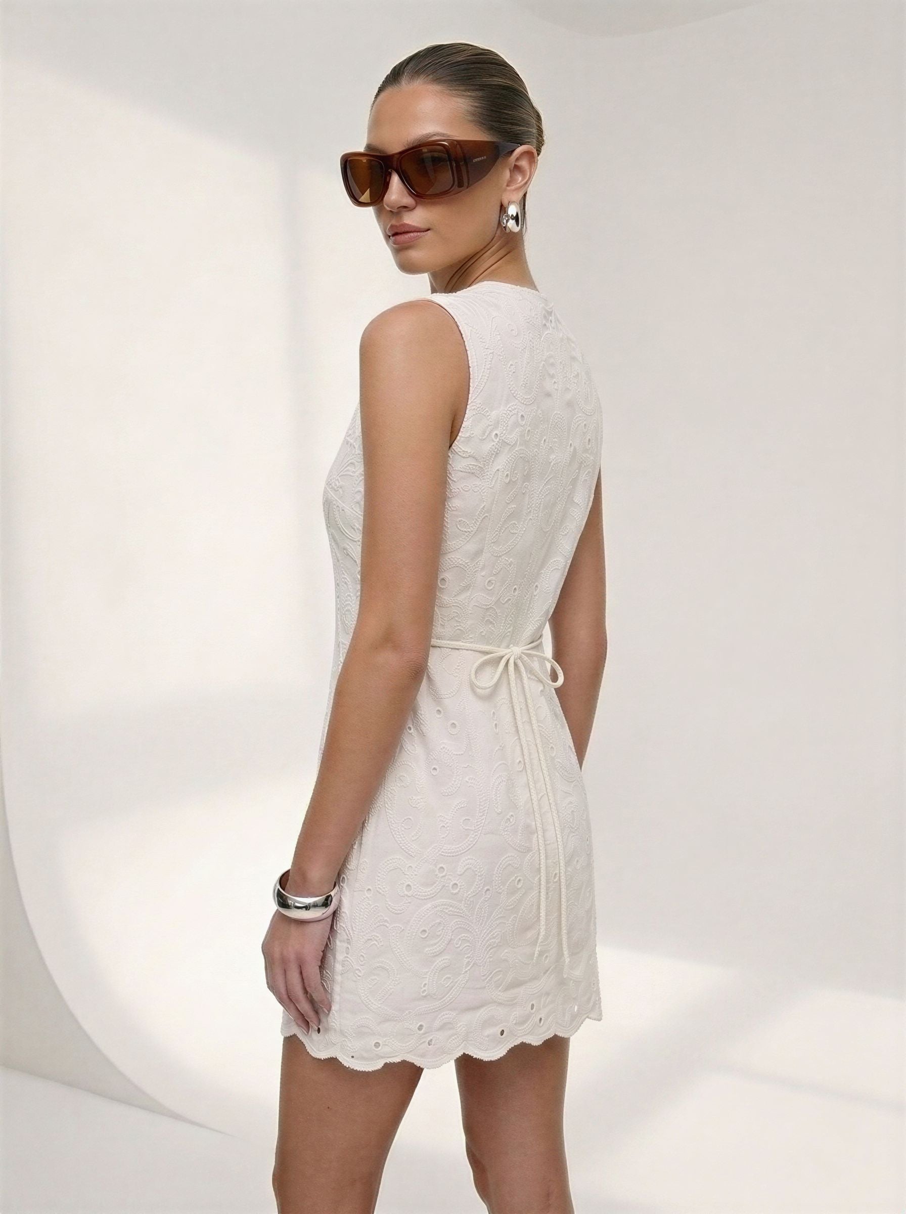 STRIA DRESS MINI AJOUR pre-order