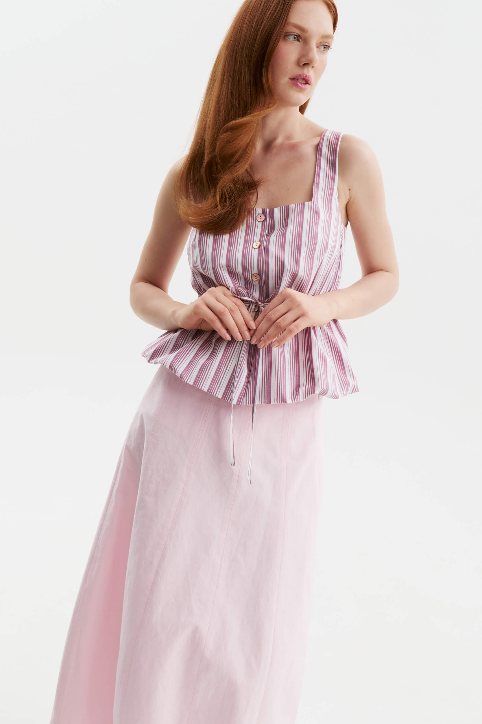  GARANCE PEPLUM TOP