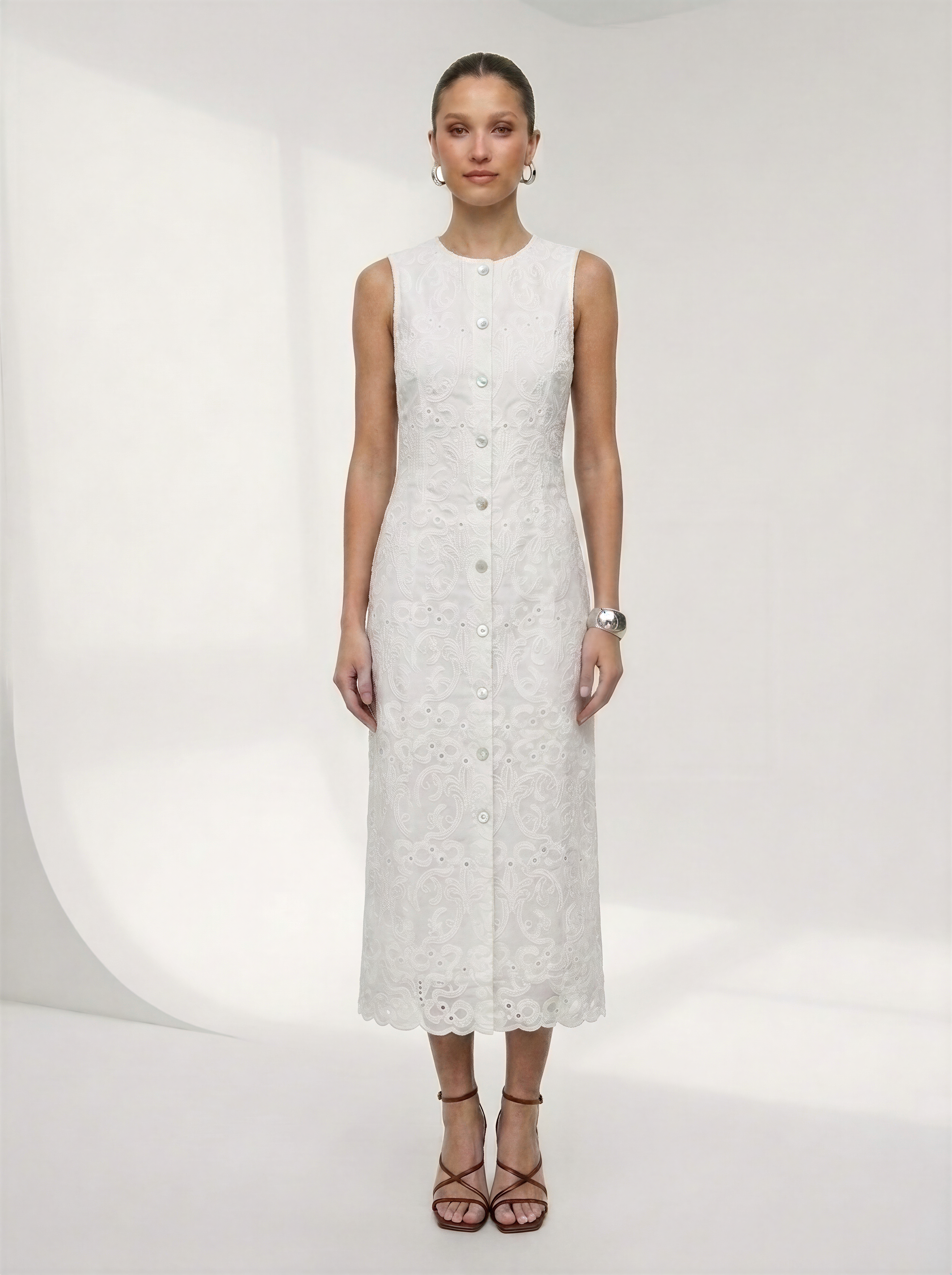 STRIA DRESS MIDI AJOUR pre-order