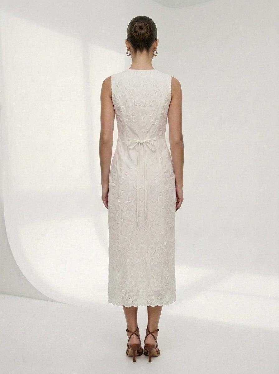 STRIA DRESS MIDI AJOUR pre-order
